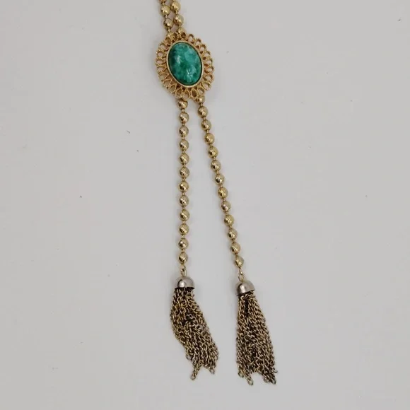 Vintage Avon Lariat Tassel Necklace - Picture 4 of 9